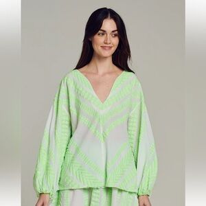 Devotion Twins Embroidered Spring Elasa Blouse